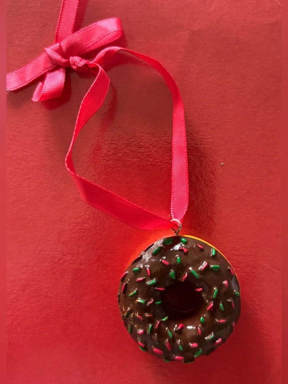 New Dunkin' Donuts 2012 Collectible Chocolate Frosted Donut Ornament
